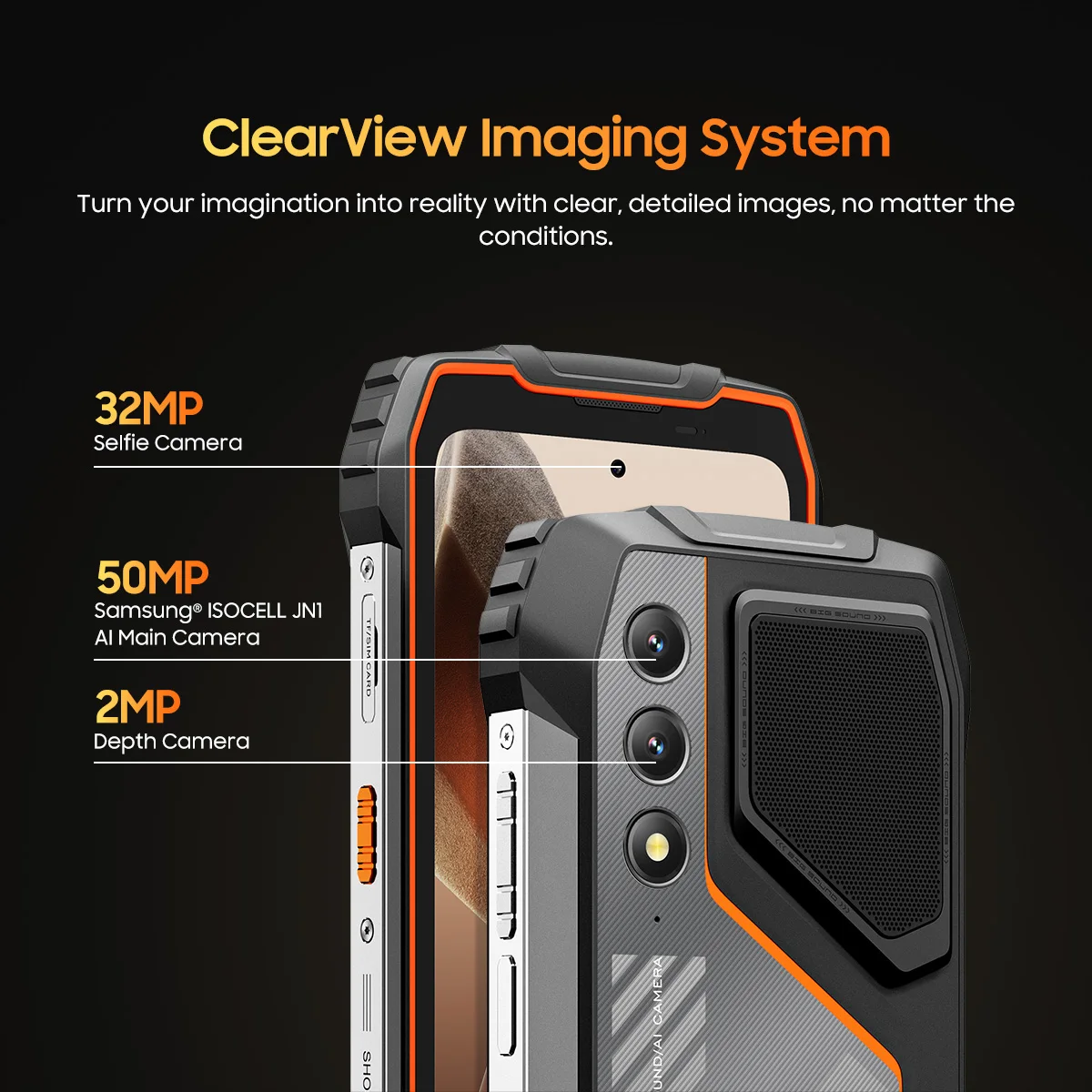 Blackview OSCAL PILOT 1 Teléfono resistente, 6 GB 256 GB Smartphone Helio G81, teléfono móvil con pantalla de 6,67 pulgadas con 15000 mAh, teléfonos móviles NFC - Imagen 6