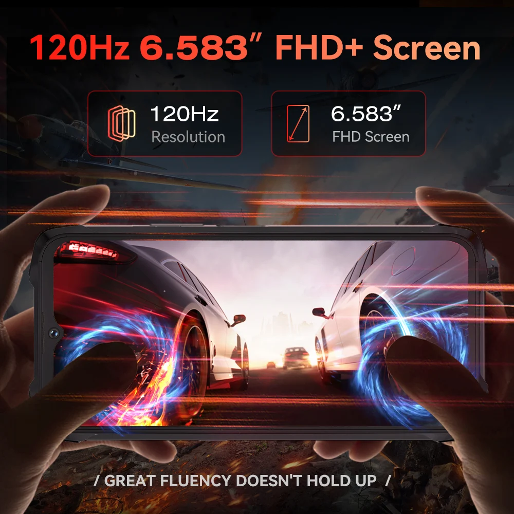 Cubot Kingkong 9 Smartphone resistente 6,583 pulgadas FHD + Helio G99 Android 13 24GB + 256GB 10600mAh Batería 100MP Cámara Teléfono - Imagen 3